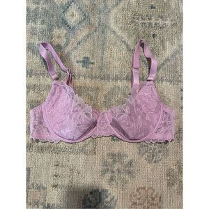 Playful promises pink floral lace bra size 36DD